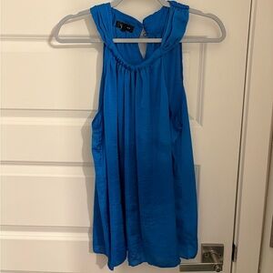Spense Vibrant Blue Sleeveless Blouse